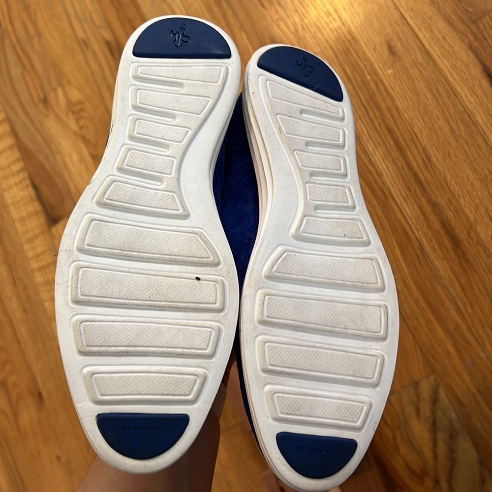 Unworn Cobalt Blue Cole Haan Lunargrand suede Sneakers. Sz 8! - Picture 3 of 3